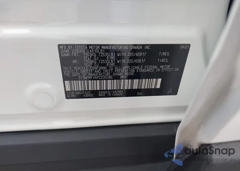 2023 Toyota Rav4 Xle z USA, uszkodzony, nr VIN 2T3W1RFV4PC230386